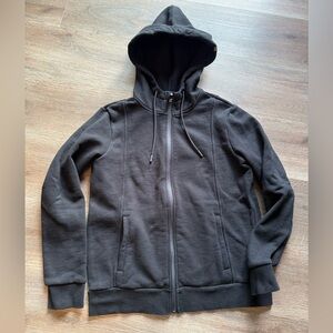 Figs Women's Black Zip-up Hoodie